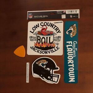 Jaguars WinCraft NFL Guy Fieri’s Flavortown 5.5'' x 7.75'' 3 PK Fan Decal Set